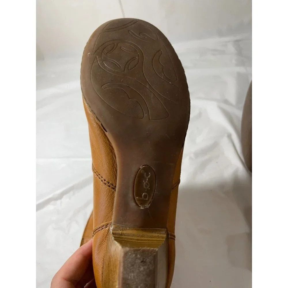 Boc Women's Western Tan Leather Ankle Pull Up 2